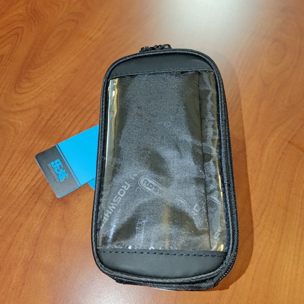 Bicycle Smart Phone Bag Black Size Large 3.5 x 6" Roswheel Touch Series NWT